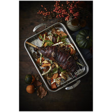 Carica l'immagine nel visualizzatore di Gallery, Rostiera inox teglia rettangolare 42x26 Impact Scanpan