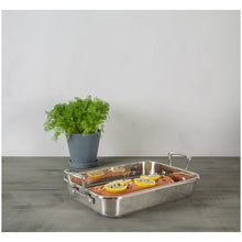 Carica l'immagine nel visualizzatore di Gallery, Rostiera inox teglia rettangolare 42x26 Impact Scanpan