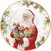 Carica l'immagine nel visualizzatore di Gallery, Set 4 piatti da dessert collezione Santa Is Coming - Prezzo Outlet