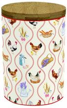 Carica l'immagine nel visualizzatore di Gallery, Barattolo in porcellana con coperchio in bambù Country Life - Prezzo Outlet