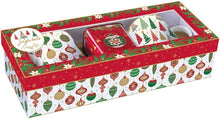 Carica l'immagine nel visualizzatore di Gallery, Set 2 tazze con scatola da the in gift box Jingle Bells
