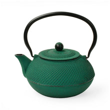 Carica l'immagine nel visualizzatore di Gallery, Teiera ghisa con filtro in acciaio inox "emai" L 1,2 Verde Scuro