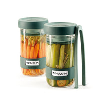Carica l'immagine nel visualizzatore di Gallery, Set 2 barattoli + accesori fermentazione verdure Lekué