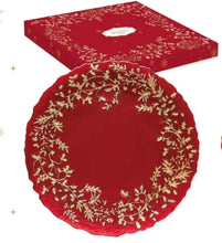 Carica l'immagine nel visualizzatore di Gallery, Piatto natalizio in vetro rosso GLASS PLATE