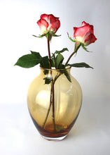 Carica l'immagine nel visualizzatore di Gallery, Vaso in vetro bulbo marrone tortora