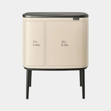 Carica l'immagine nel visualizzatore di Gallery, Pattumiera doppia Bo Touch Bin 11+23 lt Brabantia Soft Beige