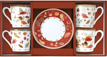 Carica l'immagine nel visualizzatore di Gallery, Set 4 tazzine caffè con piattino Autumn Breeze