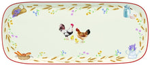 Carica l'immagine nel visualizzatore di Gallery, Piatto da portata in porcellana 40x17,5 Country Life - Prezzo Outlet