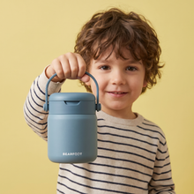 Carica l'immagine nel visualizzatore di Gallery, Contenitore termico per bambini in acciaio inox - blu