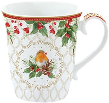 Carica l'immagine nel visualizzatore di Gallery, Set 2 tazze porcellana in confezione regalo Christmas Berries