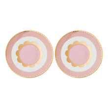 Carica l'immagine nel visualizzatore di Gallery, Set 2 tazzine caffè con piattino Regency Pink