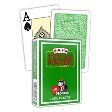Carica l'immagine nel visualizzatore di Gallery, Carte da gioco Modiano Texas Poker Hold Em Jumbo Verde Chiaro