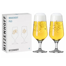 Carica l'immagine nel visualizzatore di Gallery, Confezione 2 calici birra pils RITZENHOFF #1 #2