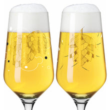 Carica l'immagine nel visualizzatore di Gallery, Confezione 2 calici birra pils RITZENHOFF #1 #2