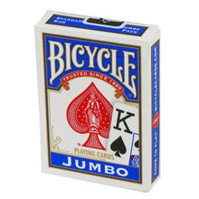 Carica l'immagine nel visualizzatore di Gallery, Carte da poker Jumbo Bicycle Rider (blu)
