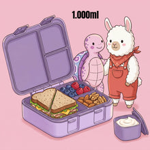 Carica l'immagine nel visualizzatore di Gallery, Lunch box con scomparti, a tenuta stagna - Viola sirena: 650 ml