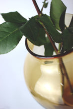 Carica l'immagine nel visualizzatore di Gallery, Vaso in vetro bulbo marrone tortora