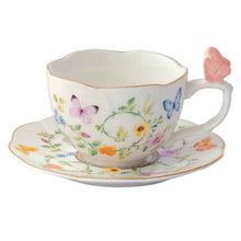Carica l'immagine nel visualizzatore di Gallery, Tazzina caffè con piattino Dancing Butterflies