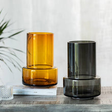 Carica l'immagine nel visualizzatore di Gallery, Vaso in vetro YL12 design moderno sobrio stile retro colore Ambra