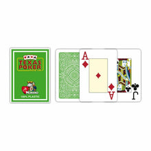 Carica l'immagine nel visualizzatore di Gallery, Carte da gioco Modiano Texas Poker Hold Em Jumbo Verde Chiaro