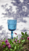 Carica l'immagine nel visualizzatore di Gallery, Set 6 tumbler alti in vetro "Qualcosa d'Antico" Blu Livellara
