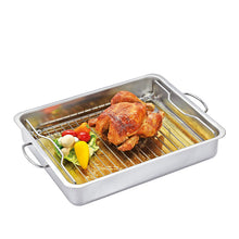Carica l'immagine nel visualizzatore di Gallery, Rostiera rettangolare inox BBQ Style 40x31 Kūchenprofi