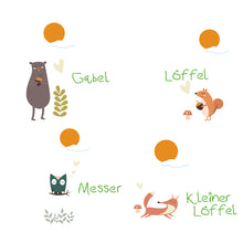 Carica l'immagine nel visualizzatore di Gallery, Set posate per bambini in acciaio Forest