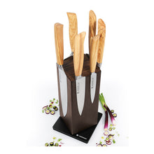 Carica l'immagine nel visualizzatore di Gallery, Ceppo per coltelli girevole magnetico in frassino Zassenhaus Spin