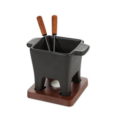 Carica l'immagine nel visualizzatore di Gallery, Set fonduta cioccolato/formaggio tapas Boska nero