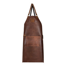 Carica l'immagine nel visualizzatore di Gallery, Grembiule barbecue Mr.Smith in pelle marrone BOSKA