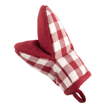 Carica l'immagine nel visualizzatore di Gallery, Set 2 presine pinza Gingham rosse