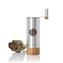 Carica l'immagine nel visualizzatore di Gallery, Macina a mano pepe e sale Powermill acciaio inox e quercia AdHoc