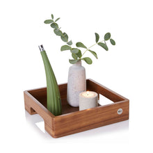 Carica l'immagine nel visualizzatore di Gallery, Vassoio per servire acacia/noce 25x25x6 AdHoc