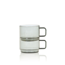 Carica l'immagine nel visualizzatore di Gallery, Set 2 tazze da the in vetro fumè Impact AdHoc