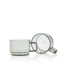 Carica l'immagine nel visualizzatore di Gallery, Set 2 tazze da the in vetro fumè Impact AdHoc
