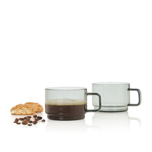 Carica l'immagine nel visualizzatore di Gallery, Set 2 tazze da the in vetro fumè Impact AdHoc