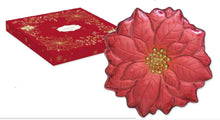 Carica l'immagine nel visualizzatore di Gallery, Piatto in vetro forma fiore rosso GLASS PLATE