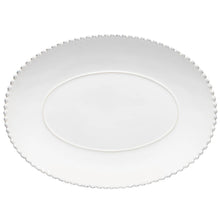Carica l'immagine nel visualizzatore di Gallery, Piatto ovale in porcellana 40cm Pearl White
