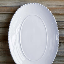 Carica l'immagine nel visualizzatore di Gallery, Piatto ovale in porcellana 40cm Pearl White