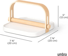 Carica l'immagine nel visualizzatore di Gallery, Portatovaglioli Bellwood bianco/frassino