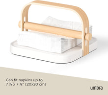 Carica l'immagine nel visualizzatore di Gallery, Portatovaglioli Bellwood bianco/frassino