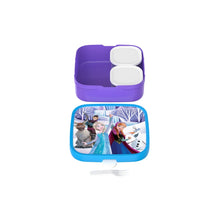 Carica l'immagine nel visualizzatore di Gallery, Lunchbox large con scomparti e forchettina Frozen Friends