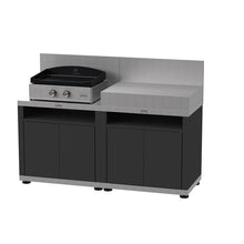 Carica l'immagine nel visualizzatore di Gallery, Cucina per esterno 2 elementi in linea top acciaio inox Le Marquier