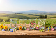 Carica l'immagine nel visualizzatore di Gallery, Set 4 tumbler dipinti a mano Ancora più Flora