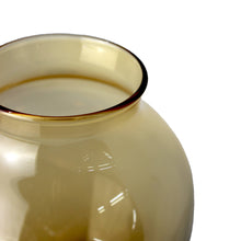 Carica l'immagine nel visualizzatore di Gallery, Vaso in vetro bulbo marrone tortora