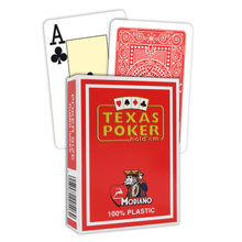 Carica l'immagine nel visualizzatore di Gallery, Carte da gioco Modiano Texas Poker Hold Em Jumbo Rosse