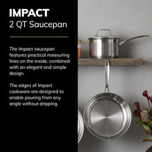 Carica l'immagine nel visualizzatore di Gallery, Casseruola acciaio inox con manico Scanpan IMPACT Ø16