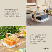 Carica l'immagine nel visualizzatore di Gallery, Portatovaglioli Bellwood bianco/frassino