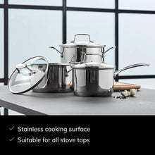 Carica l'immagine nel visualizzatore di Gallery, Casseruola acciaio inox con manico Scanpan IMPACT Ø16