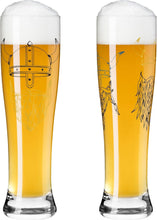Carica l'immagine nel visualizzatore di Gallery, Set 2 calici Birra Weizen Wheat Beer RITZENHOFF